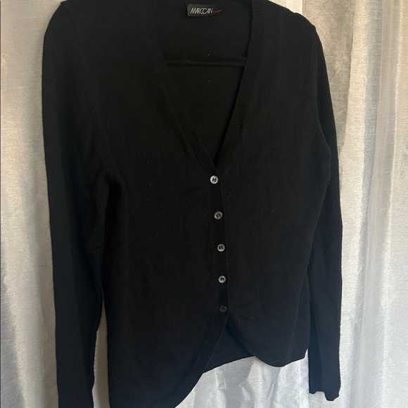 Marc Cain Black Cardigan Sweater / Cashmere and Silk blend - Picture 6 of 7